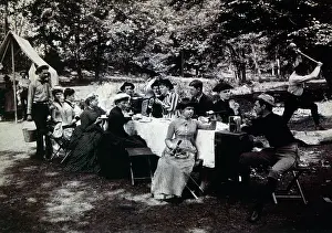 Harrisburg: Men and Women at a Picnic