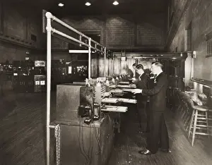 Brokers: Men at work at Post 30, on the floor of the New
