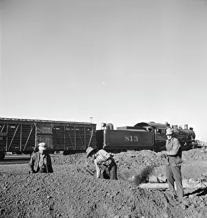 Circa Images: Men - workers - occupations - day laborers - railroad