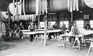 Eglf: Men Working in the Dope Shed Workshop at the Royal Aircr?