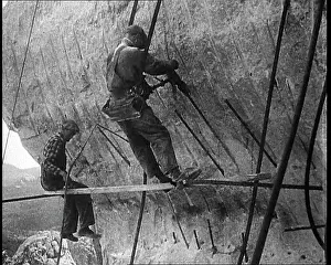 Rushmore: Men Working on Rock Face at Mount Rushmore