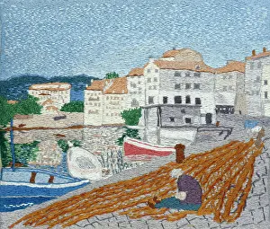 Corsica: Mending Nets, Corsica ' embroidery