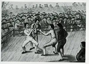 1788: Mendoza and Humphries in a boxing match