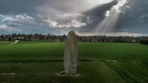 Monolith: Menhir de Champ-Dolent, Dol-de-Bretagne, Brittany, France