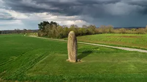 Monolith: Menhir de Champ-Dolent, Dol-de-Bretagne, Brittany, France