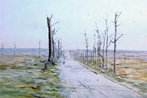 Wyllie: The Menin Road looking towards Hooge, c 1918