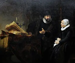 Rembrandt: The Mennonite Preacher... by Rembrandt