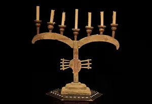 Candelabrum: Menorah, Palacio de los Olvidados, Granada, Andalusia, Spain