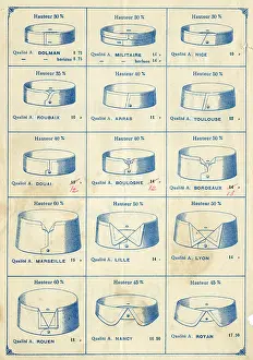 Celluloid: Men's celluloid detachable collars