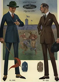 Woolens: Men's single-breasted suits from the 1920s