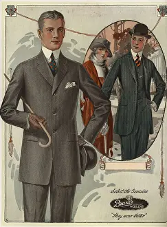 Woolens: Men's single-breasted suits from the 1920s