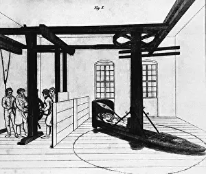 Centrifugal: Mental patient being treated in a centrifugal ?