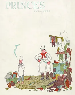 Untidy: Menu card, Princes Restaurant, Singapore