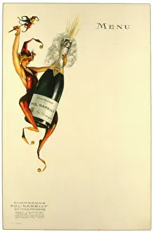 Perching: Menu design featuring Pol Narelly Champagne