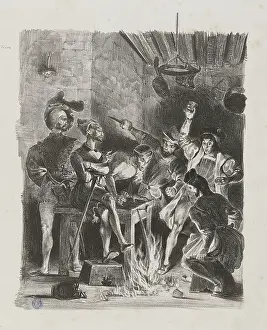 Satan: Mephistopheles at the tavern of the students