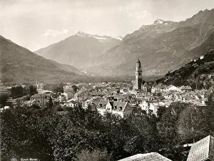 Meran: Meran city view in 1885