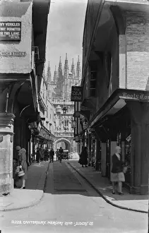 Cyclist: Mercery Lane, Canterbury