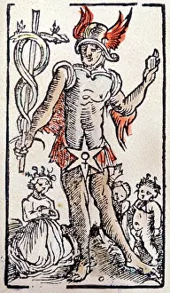 Caduceus: Mercury, with ascendants Virgo