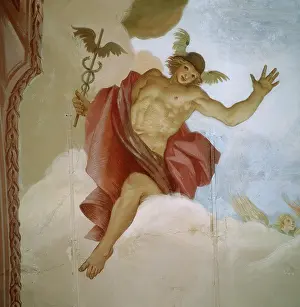 Allegri: Mercury, detail of the frescoes