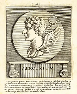 Gods And Heroes: Mercury, Roman god of communication with cadeceus