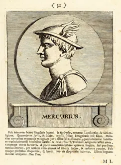 Gods And Heroes: Mercury, Roman god of communication in winged hat