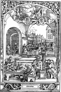 Keyboard: Mercury: from series of prints executed in 1531
