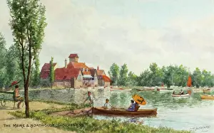Thorpeness: The Mere and Boathouse, Thorpeness, Suffolk