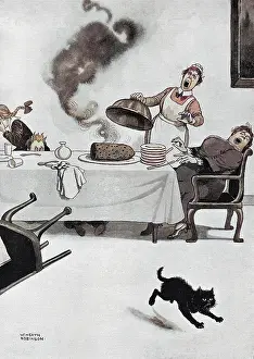 A Mere Matter of Form by Heath Robinson, WW1 cartoon