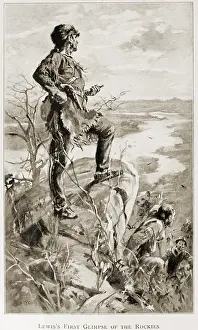 Meriwether: Meriwether Lewis taking in his first glimpse ?