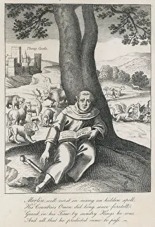 Thong: Merlin reading a magical book