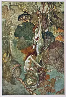 Hugs: Mermaid and Statue