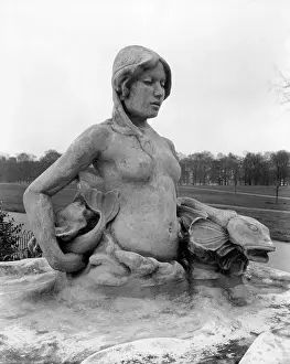 Topless: MERMAID STATUE, LONDON