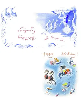 Mermaids: Mermaids and fishes with presents