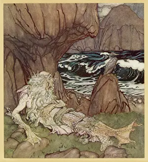 Merman: Merman by Arthur Rackham