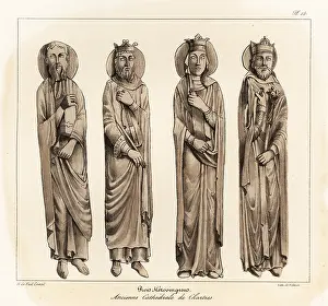 Merovingian: Merovingian kings from the jambs of the Royal
