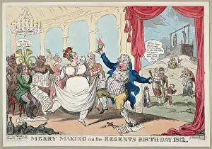 Newgate: Merry making on the regents birth day, 1812