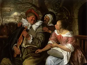 Fiddle: Merry Threesome, by Jan Steen