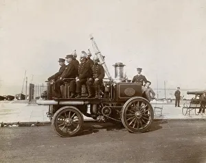 Merryweather: Merryweather steam fire engine with crew