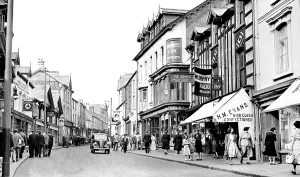 Merthyr: Merthyr Tydfil, Upper High Street c1955