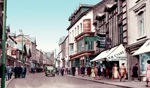 Merthyr: Merthyr Tydfil, Upper High Street c1955