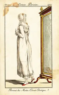 Merveilleuse: Merveilleuse in front of a mirror, Paris, 1803
