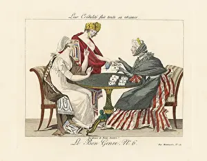Decollete: Two merveilleuses with a fortune teller