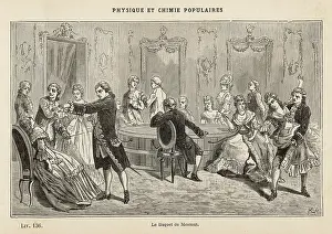 Mesmerism: Mesmer conducting a baquet in Paris