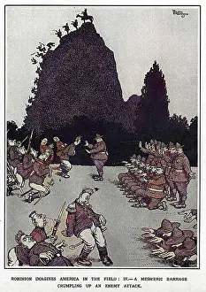 Hypnotised: A Mesmeric Barrage by Heath Robinson, WW1