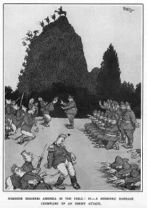 Hypnotised: A Mesmeric Barrage by Heath Robinson, WW1
