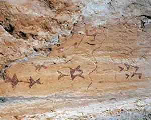 Mesolithic: Mesolithic. Levantine style. Schematic painting. Cave of Los