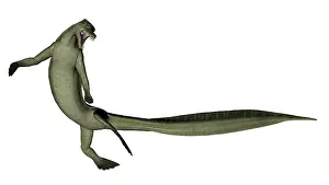 Slender: Mesosaurus dinosaur