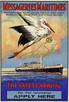 Messageries Maritimes poster