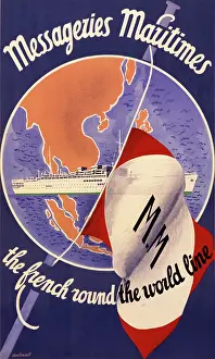 Maritimes: Messageries Maritimes poster