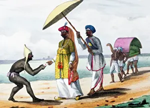 1828: A messenger delivering a message to a prince or